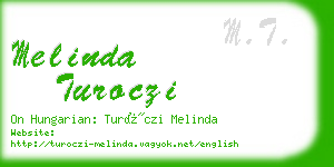 melinda turoczi business card