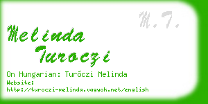 melinda turoczi business card